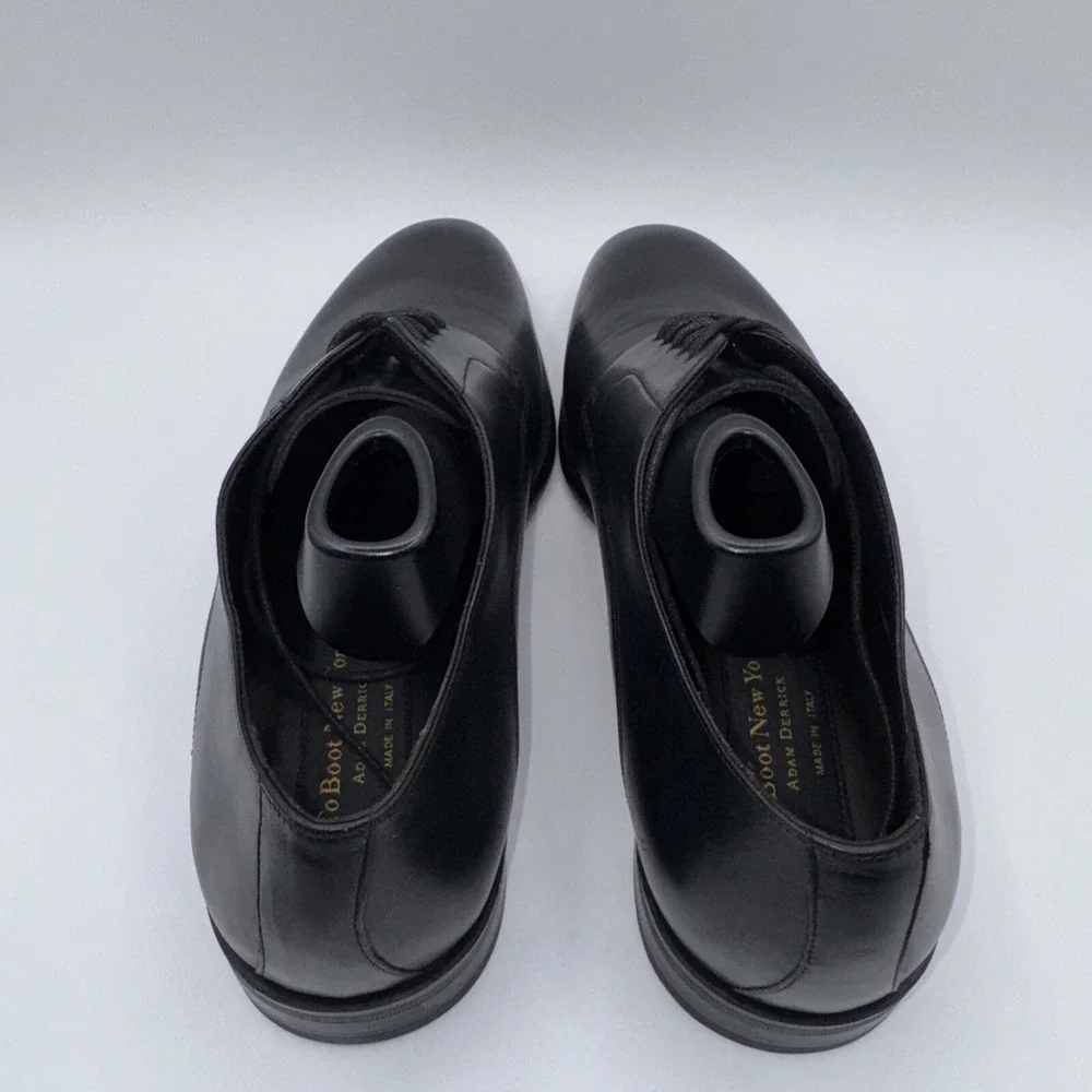 To Boot New York Amadeo Derby‎ Men's Size 8.5 Black Italian Leather